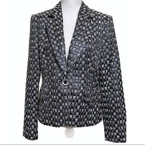 Louben Black White Jacket - Size 12